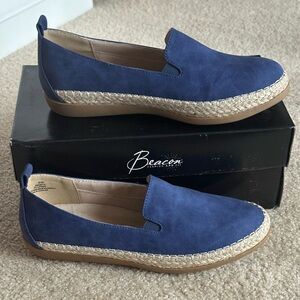 Beacon Navy Casual Slip-Ons